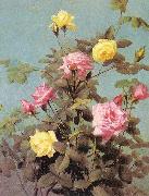 Lambdin, George Cochran Roses USA oil painting artist
